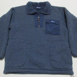 Vintage Penfield Blue 1/4 Zip Sherpa Fleece Jacket